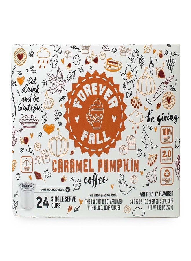 Paramount Roasters Forever Fall Caramel Pumpkin Single Serve K Cup Pods, 24 Count (Pack of 1) by Paramount Roasters (medium roast) - Image 1