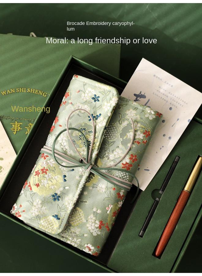 Bluejw Guofeng Notebook Pen Book Gift Box Suit Hand Account Journal High Color Value Conference Office Notepad University - Image 1