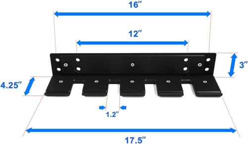 Yes4All Vertical Wall Mounted Olympic Barbell Holder, Barbell Storage Rack, Hanging Barbell Rack for Home Fitness Equipment - 4 bars - Image 2