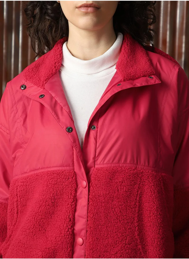 هاي ستار Women Dark Red Sweatshirts