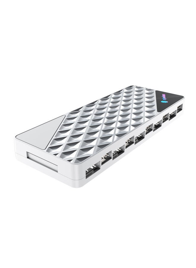 Play Jia Wanjia Multifunctional Asynchronous Controller White Fan Hub Hub/independent Addressing/asynchronous Control/screen Synchronization Effects/remote Control/argb Mystic Light Sync Pwm Temperature Contro - Image 2