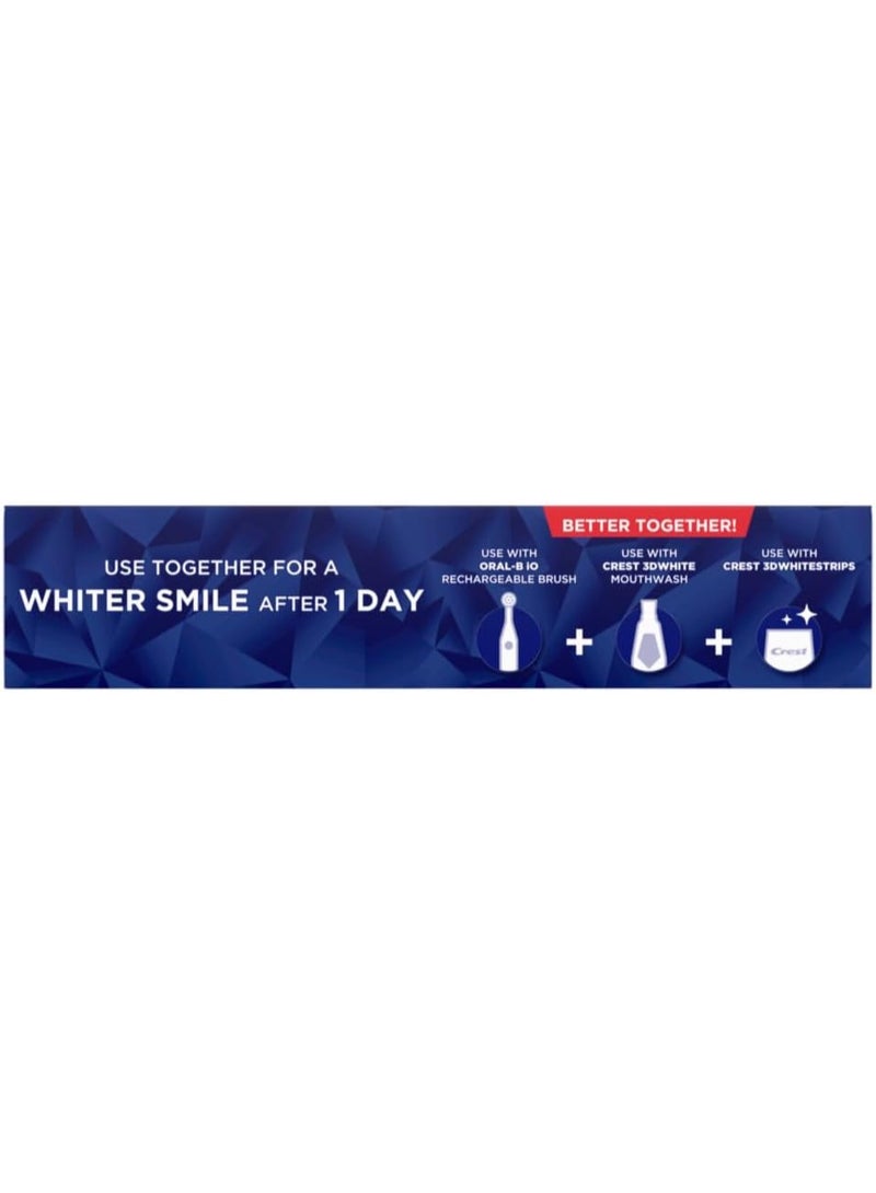 Crest 3D White Luminous Mint Teeth Whitening Toothpaste, 3.7 oz, Pack of 4 - Image 2