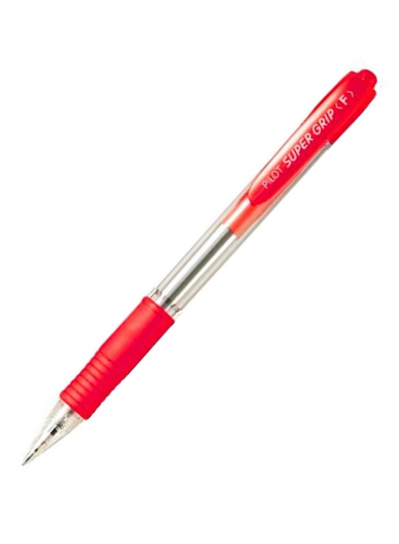 PILOT 12-Piece Supergrip Retractable Ball Pen Fine Tip Red Ink - Image 2