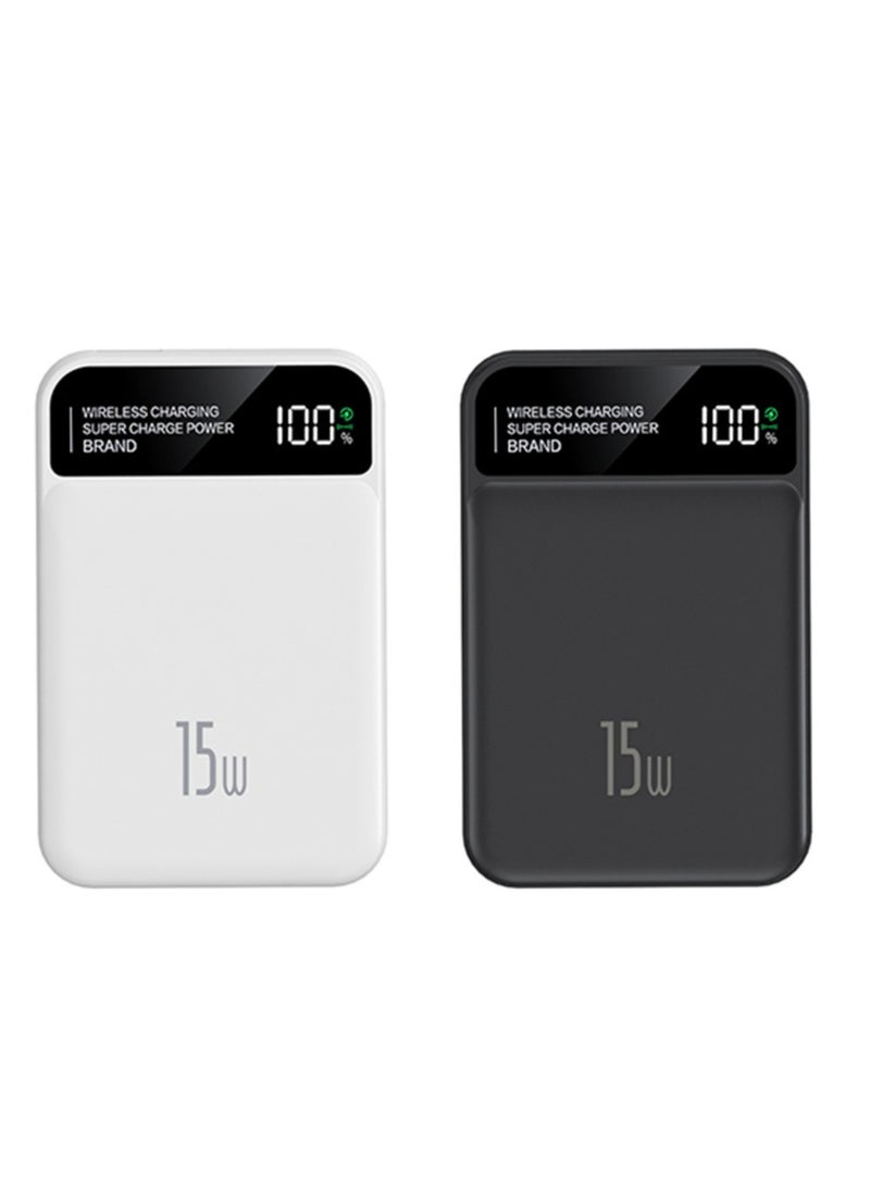 xinzhen - PBP181 mini 10000mAh Wireless Power Bank, 22.5W Fast Charging with LED Display & Magnetic Feature White - Image 1