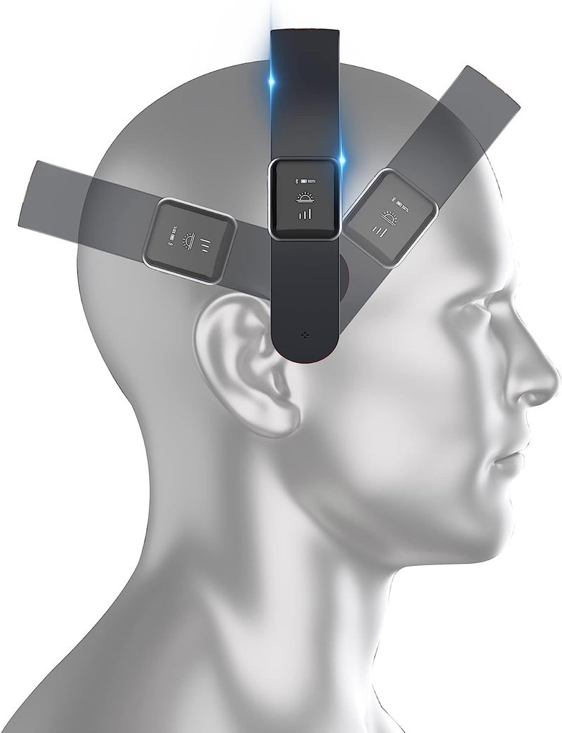 Master Massage H1 Fashion Hairband Head Massager Slim Lightweight 11 Vibrating Heads 5 Modes 3 Intensities from Gentle Fingers to Acupressure Deluxe Misty Gray - Image 4