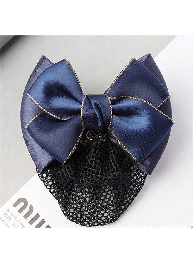 Butterfly Designed Hair Net Black/Davy Blue