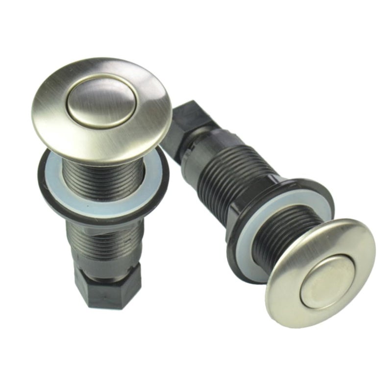 2pcs Stainless Steel Garbage Disposer Air Switch Button with Pipe - Image 5