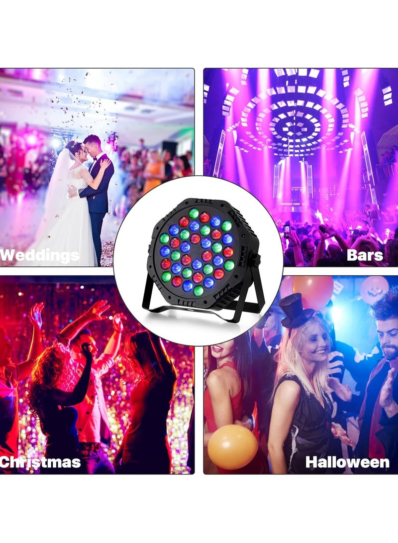 LED Par Stage Party Light – Colorful Spotlight for DJ Events, Weddings & Indoor Parties, Activation Mode  - Image 1