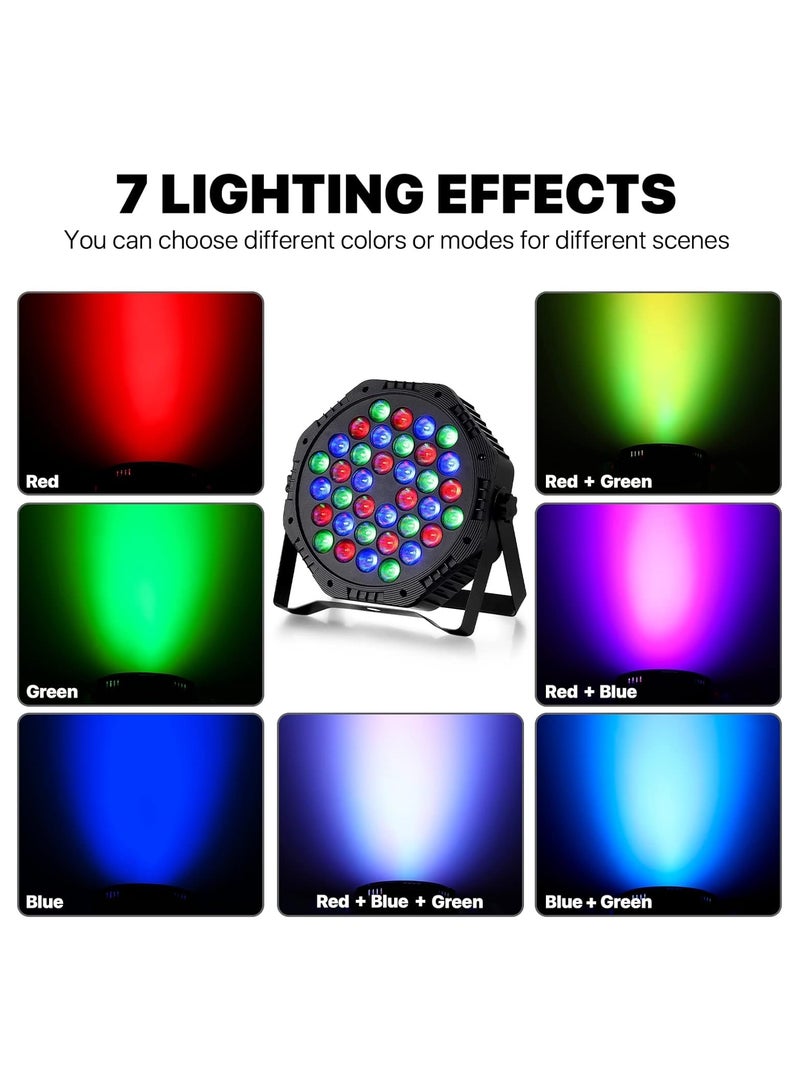 LED Par Stage Party Light – Colorful Spotlight for DJ Events, Weddings & Indoor Parties, Activation Mode  - Image 2