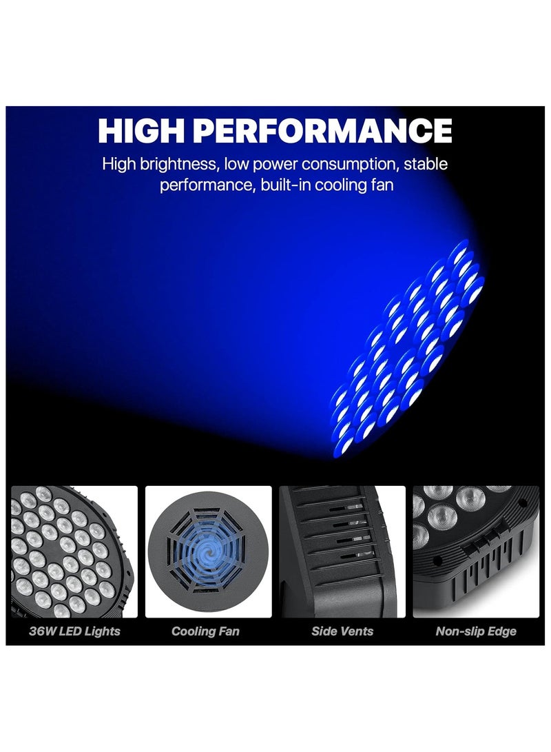 LED Par Stage Party Light – Colorful Spotlight for DJ Events, Weddings & Indoor Parties, Activation Mode  - Image 3