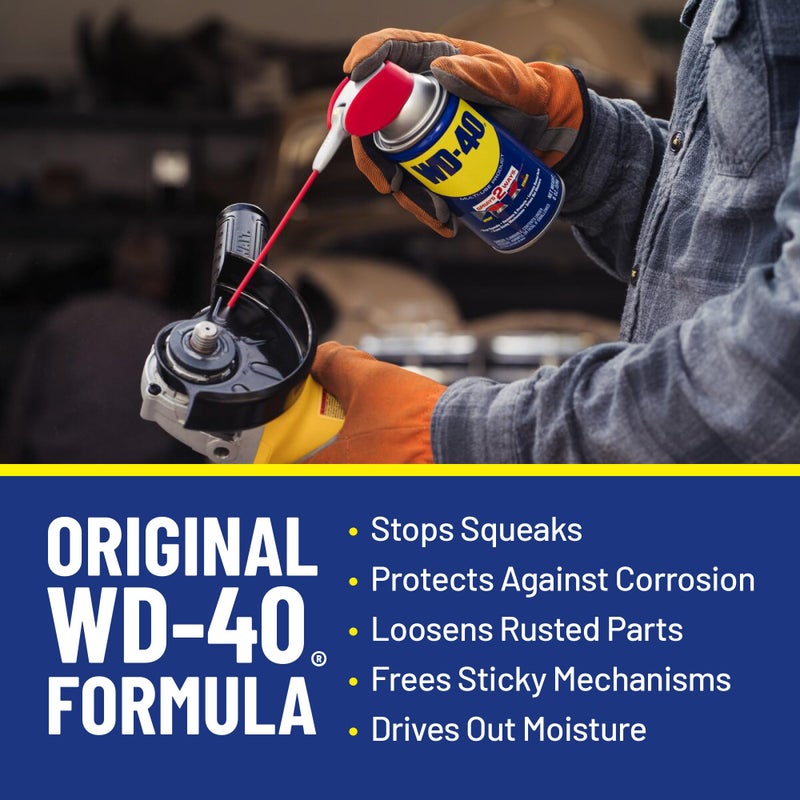 WD-40 Original Formula, Multi-Use Product with Smart Straw Sprays 2 Ways, 8 OZ [3-Pack] - Image 4