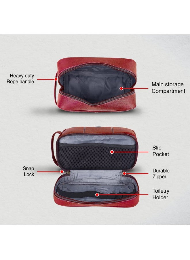  هاموندز فلاي كاتشر حقيبة أدوات الزينة من الجلد الطبيعي هاموندز فلاي كاتشر 11 سم للرجال، مجموعة أدوات الزينة باللون البني، ملحقات السفر - مجموعة أدوات الزينة، حقيبة أدوات الحلاقة الكبيرة، منظم أدوات العناية الشخصية، حقيبة أدوات الزينة مخيطة يدويًا - Image 4