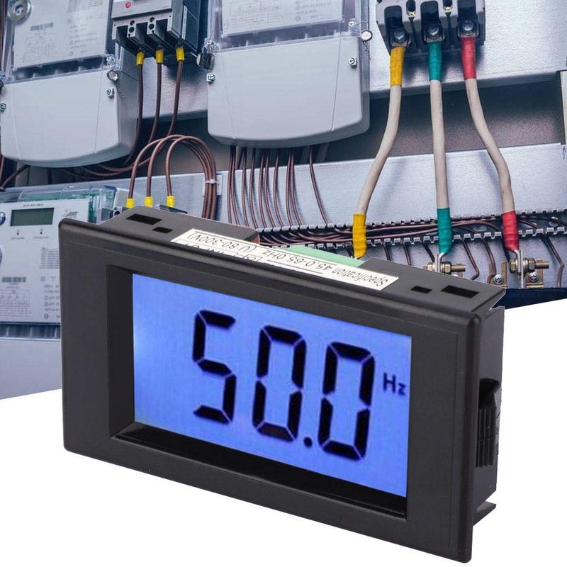 Jectse D69-HZ Digital Display Frequency Meter, 10~199.9Hz AC80~300V Cymometer with LCD Display, AC80-300V is Suitable for Measuring Conventional voltages, Small Size - Image 3