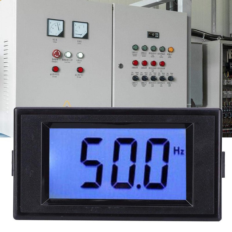 Jectse D69-HZ Digital Display Frequency Meter, 10~199.9Hz AC80~300V Cymometer with LCD Display, AC80-300V is Suitable for Measuring Conventional voltages, Small Size - Image 2