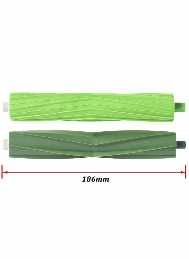 SYOSI - Replacement Parts Accessories, Compatible for iRobot Roomba, E &J Series Vacuum Cleaner,1 Set Multi-Surface Rubber Brushes 4 HEPA Filters & 4 Side Brushes - Image 1