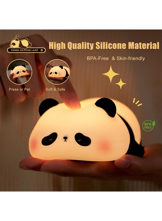 HOMESTAR Panda Night Lamp for Children, 3 Light Modes, Nursing Light, Touch Control, Silicone Night Light, USB Rechargeable - Image 5
