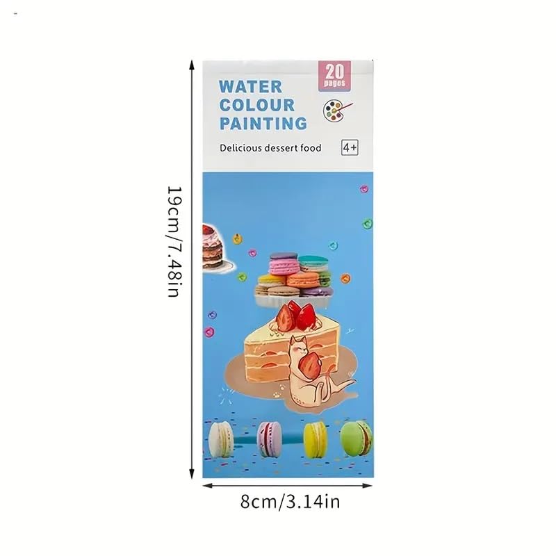 ArtBee مجموعة ArtBee من 3 كتب تلوين مع 3 مجموعات من الصور وألوان مائية وفرشاة رسم (وردي) - Image 3