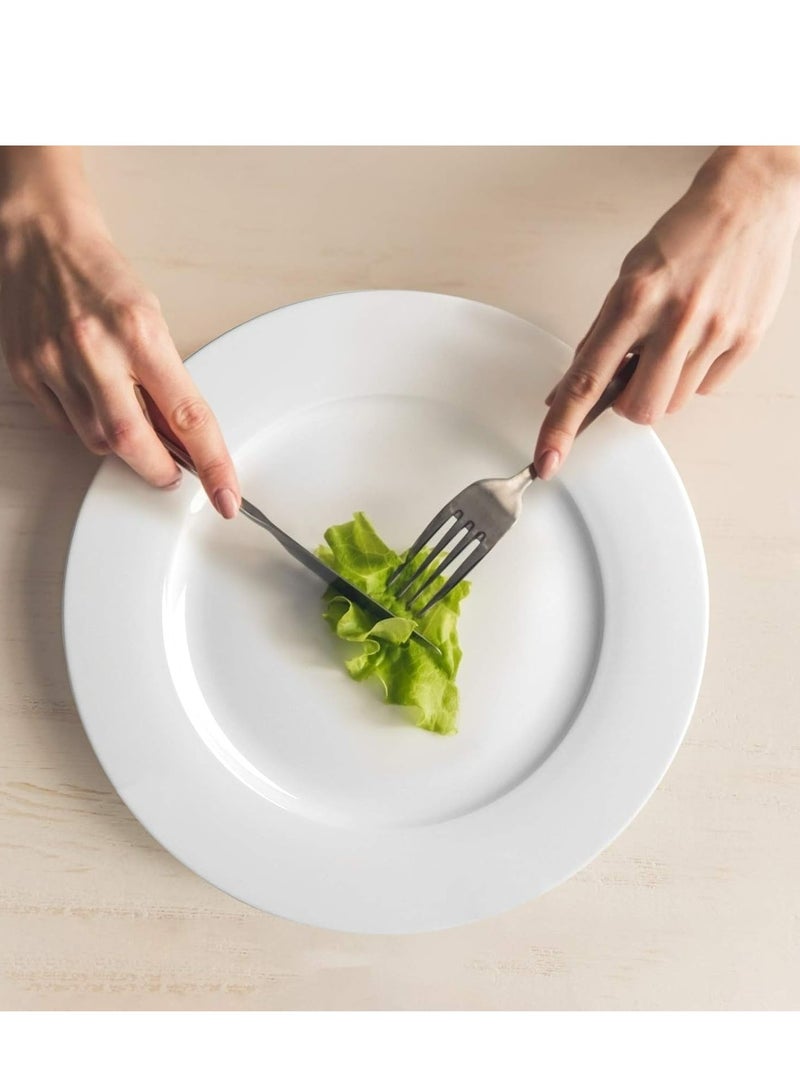 المفرج 12 قطعة طقم صحون عشاء من الميلامين 25 سم - Image 2