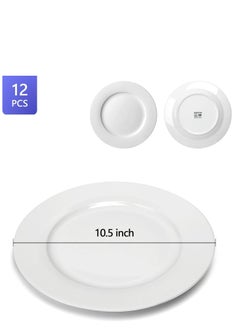 ALMUFARREJ 12 piece melamine dinner plate set 25 cm  - Image 5