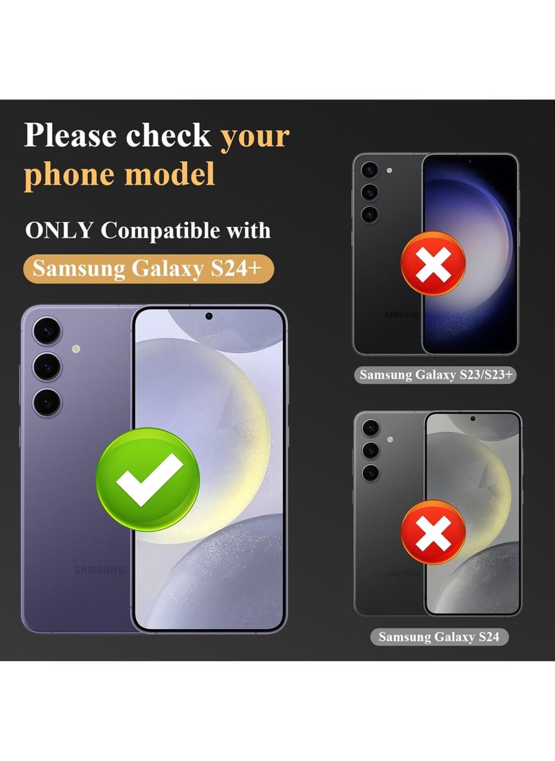 Waldic Camera Lens Glass Protector With Ring For Samsung Galaxy S24 Plus - Black  - Image 2