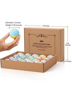 ZenBombs ZenBombs Bath Bombs Set, 20 pcs Natural Shea Butter & Safe Oil Bath Bomb for Skin Moisturizing, Handmade Bubble Bath & Fizzy, Ideal Presents for Women  - Image 4