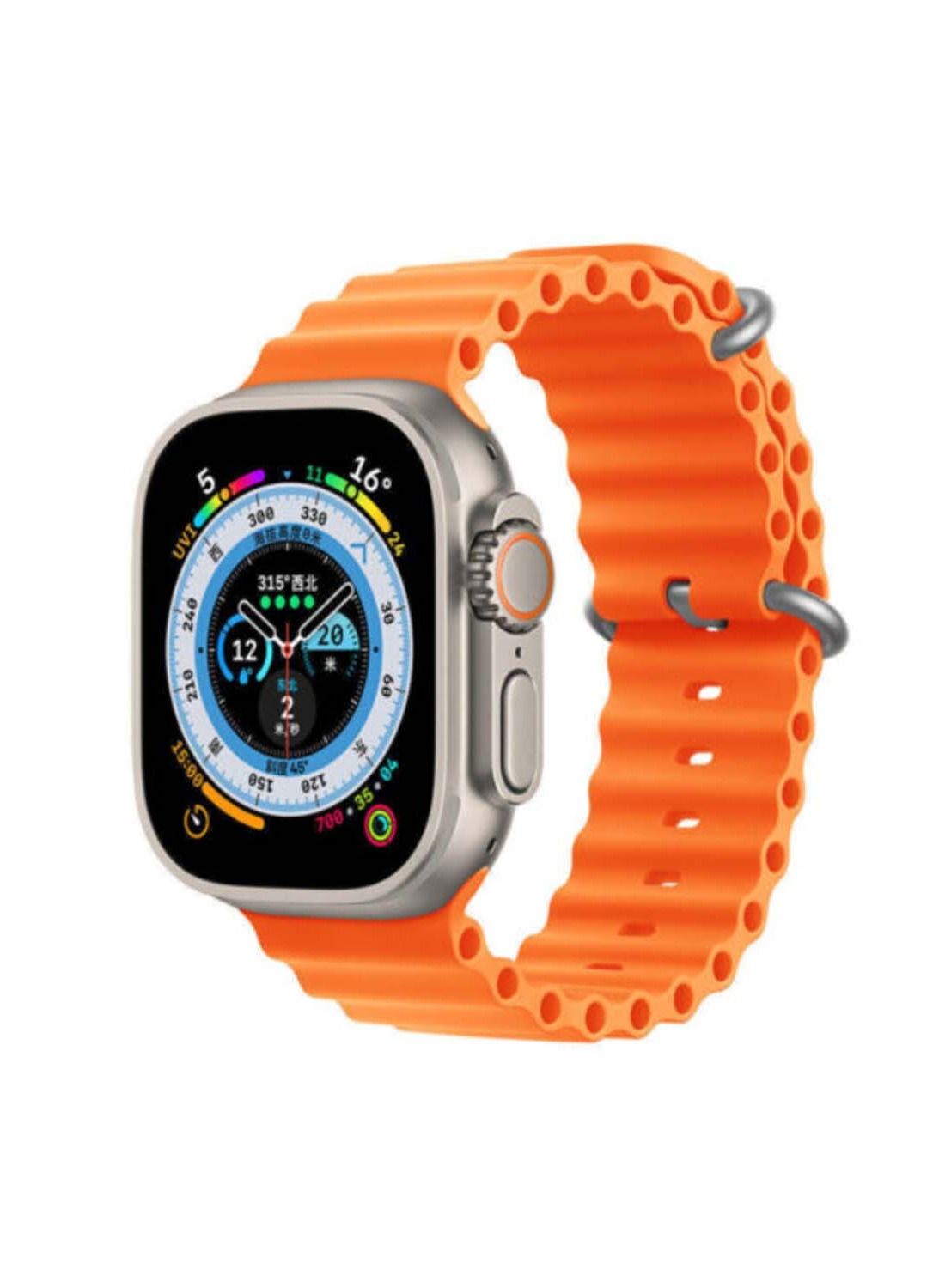 G-Tab G Tab FT 8 Pro Amoled 2.02 Inch HD Full Screen Display Smartwatch Ultra With Two Strap and Wireless Charger for Men's and Boys