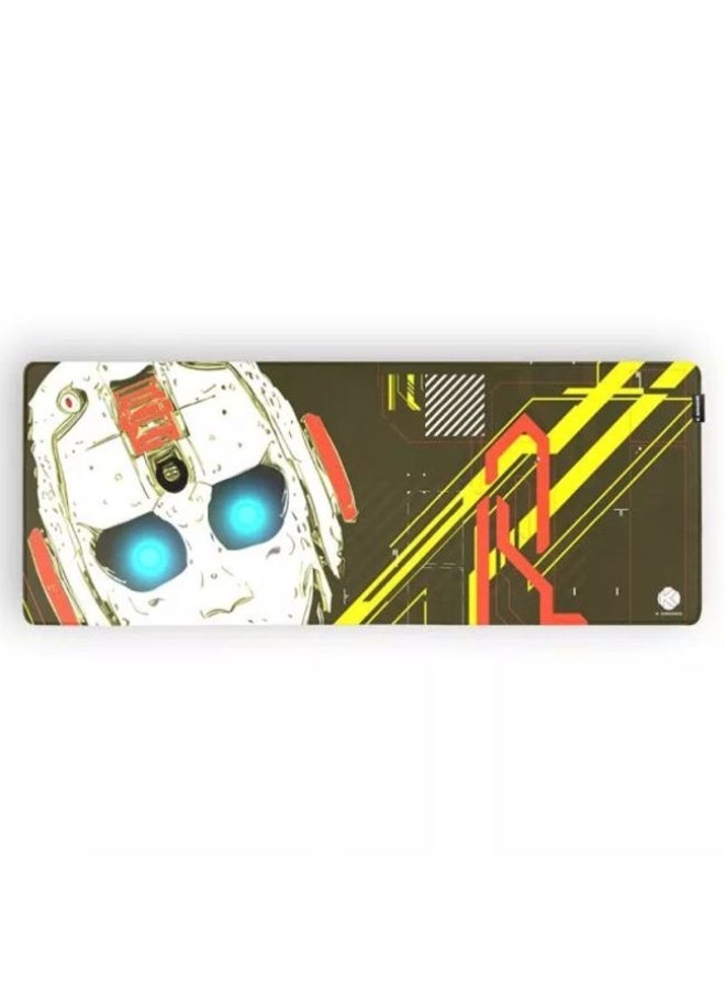 K Gaming Cyborg XL Extended Gaming Mouse Pad with Smooth Glide Surface and Stitched Edges, Multicolor - Image 2