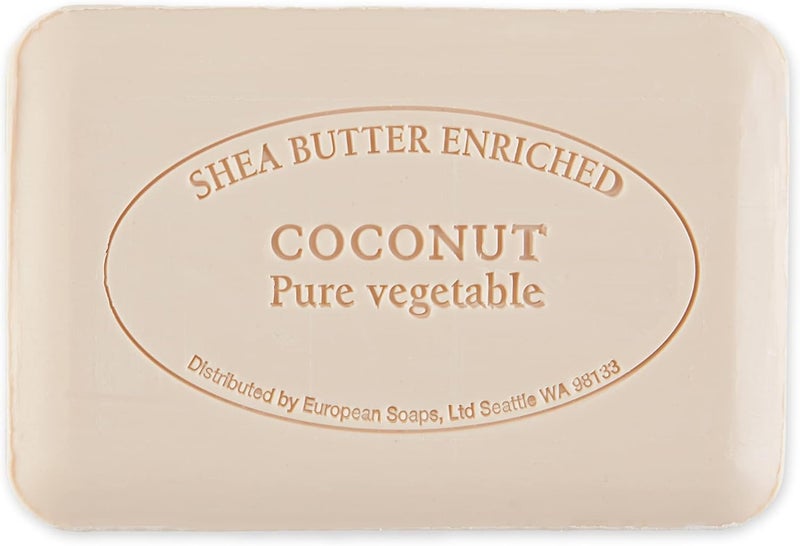Pre de Provence Coconut Artisanal Soap Bar with Organic Shea Butter - 8.8 Ounce - Image 2