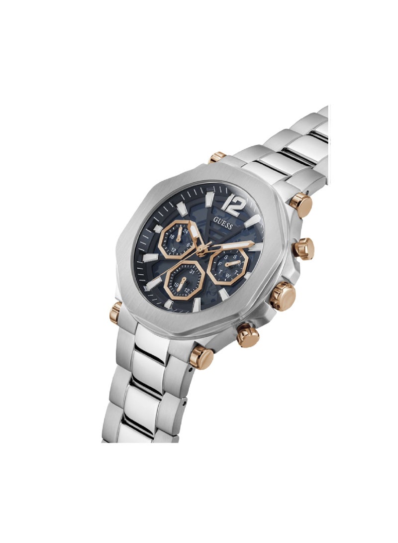 GUESS ساعة GUESS للرجال متعددة الوظائف باللون الفضي - GW0539G1 - Image 2