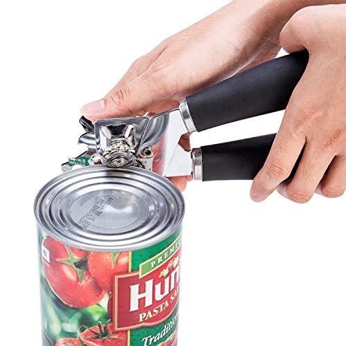 Rasikvar Universal Stainless Steel Can Opener, Tin Cutter, Bottle Opener, 3-in-1 with Lids Off Jar Cap Opener with Non Slip Handle & Smooth Edge Cutting Blade for Multipurpose Use (Can Opener) - Image 4