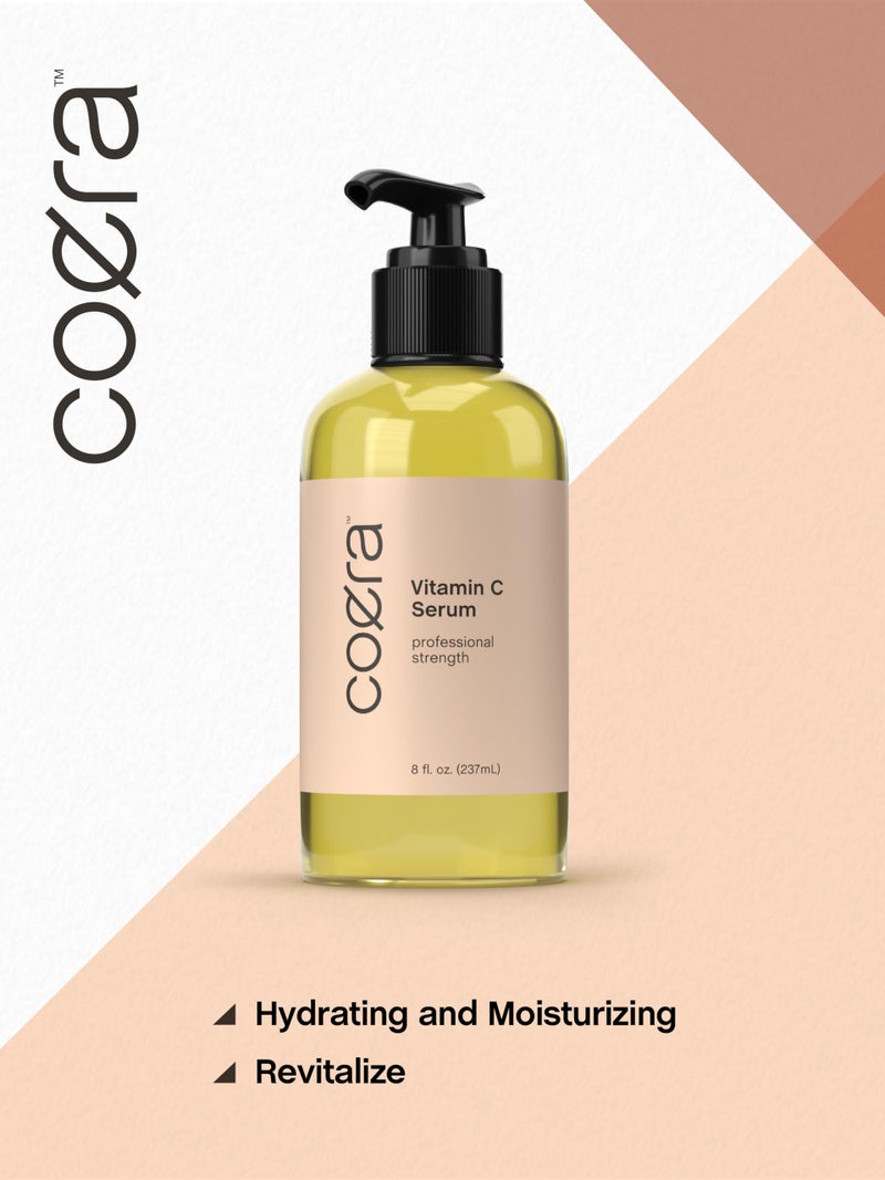 Coera Vitamin C Face Serum | 8 Ounces | Hydrating Serum for Dark Spots | Paraben & SLS Free - Image 4