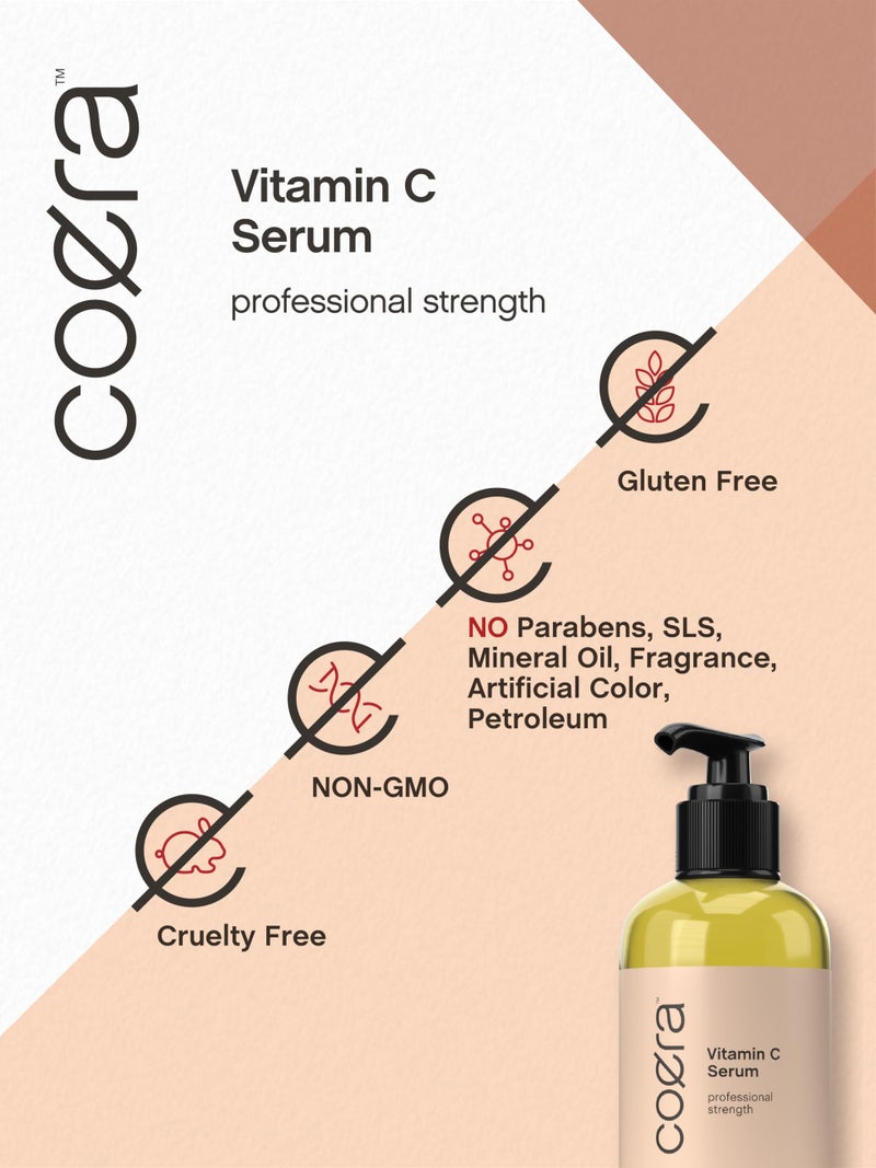 Coera Vitamin C Face Serum | 8 Ounces | Hydrating Serum for Dark Spots | Paraben & SLS Free - Image 5