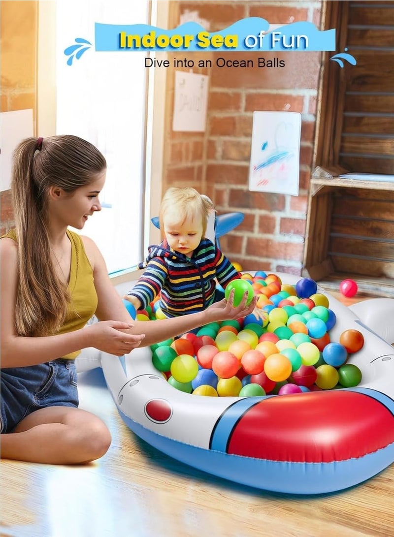 BESTPEAK Kids Swimming Pool, Spaceship Spaceship Splash Pad for Toddlers Ages 4-8, 70 Inch Inflatable 3 in 1 Swim Mat for Kids, Kids Backyard and Outdoor Sprinkler Play Mat for Baby Wading Pool (Rocket)  - Image 5