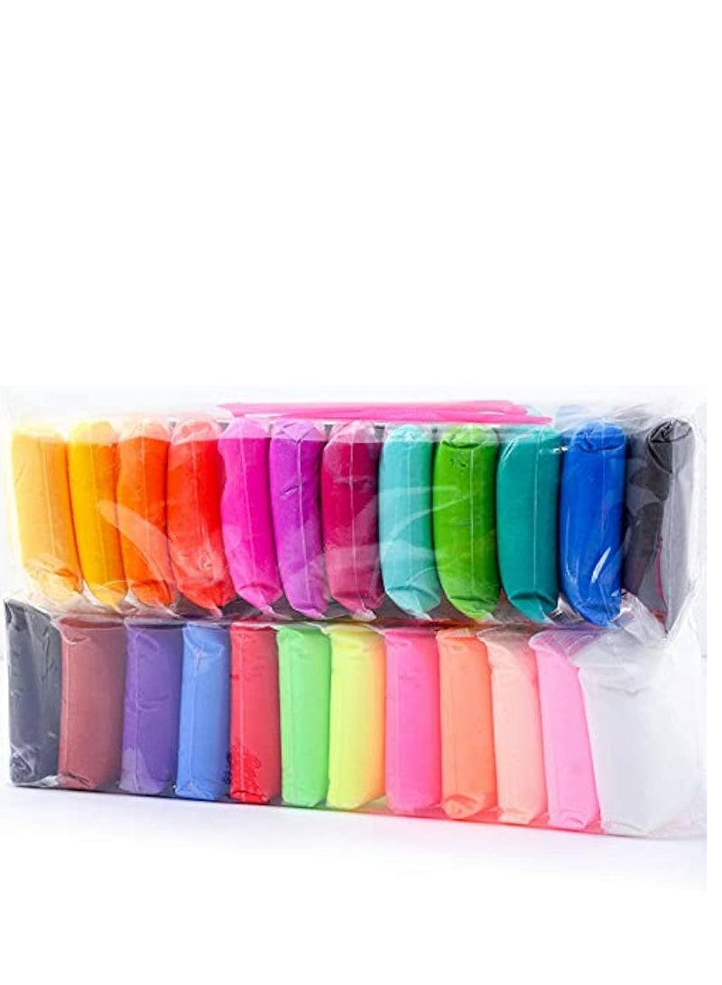 Yaboy 24 Pieces DIY Plasticine Colors for Kids Education, Ultra Light Air Drying Clay, Multicolor Interactive Modeling Clay Toy - Image 2