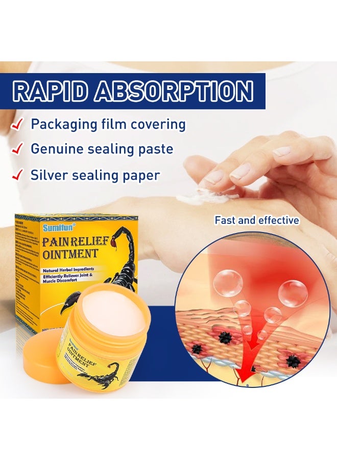 سوميفون 3 قطع مرهم لتخفيف الآلام ، مكونات عشبية طبيعية ، أقصى قوة لتخفيف المفاصل وعدم الراحة في العضلات - Image 5