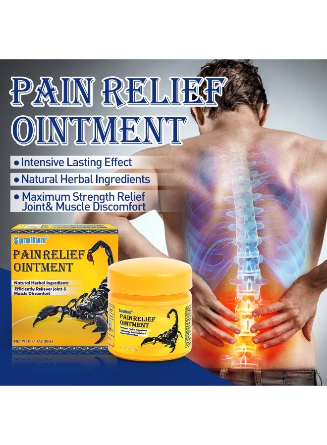 سوميفون 3 قطع مرهم لتخفيف الآلام ، مكونات عشبية طبيعية ، أقصى قوة لتخفيف المفاصل وعدم الراحة في العضلات - Image 3