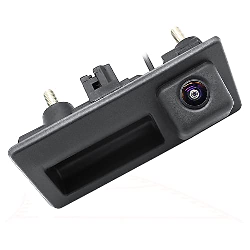 GreenYi Vehicle Backup Camera with Dynamic Intelligent Trajectory Moving Guide Line for Audi A4L A5 A3 Q3 Q5 RS6 for VW Passat Tiguan Jetta Sharan Touareg Lavida Skoda, Car Rear View Trunk Handle Camera - Image 1