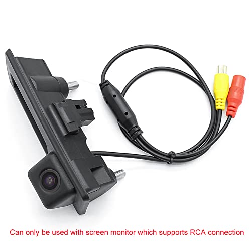 GreenYi Vehicle Backup Camera with Dynamic Intelligent Trajectory Moving Guide Line for Audi A4L A5 A3 Q3 Q5 RS6 for VW Passat Tiguan Jetta Sharan Touareg Lavida Skoda, Car Rear View Trunk Handle Camera - Image 3