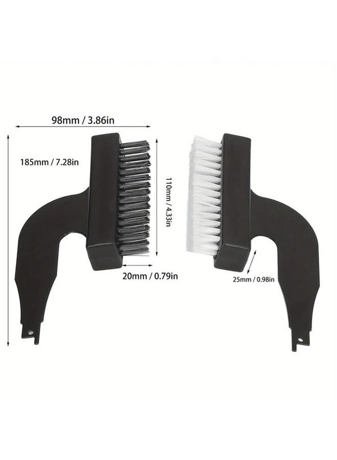 Heavy Duty Scrubber Tool with Nylon Bristles Rust Resistant Steel Blade for Tile Floor Wall Cleaning - Image 4