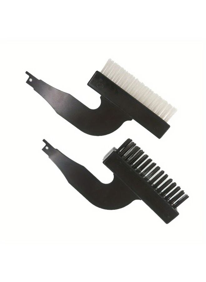 Heavy Duty Scrubber Tool with Nylon Bristles Rust Resistant Steel Blade for Tile Floor Wall Cleaning - Image 3