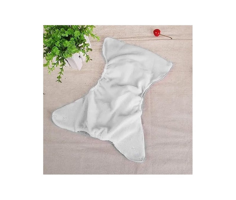 Baby Cloth Diaper Reusable Cotton Pocket Nappy, Adjustable Washable Waterproof & Breathable with Soft Insert, 0-3 Years (Green) - Image 5