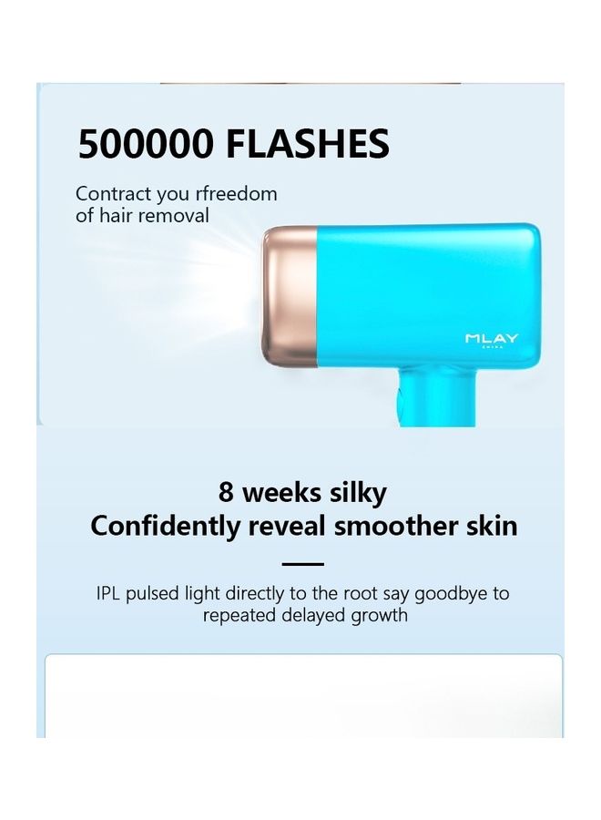 MLAY T14 Painless Ice Compress Hair Removal Device Blue - Image 4