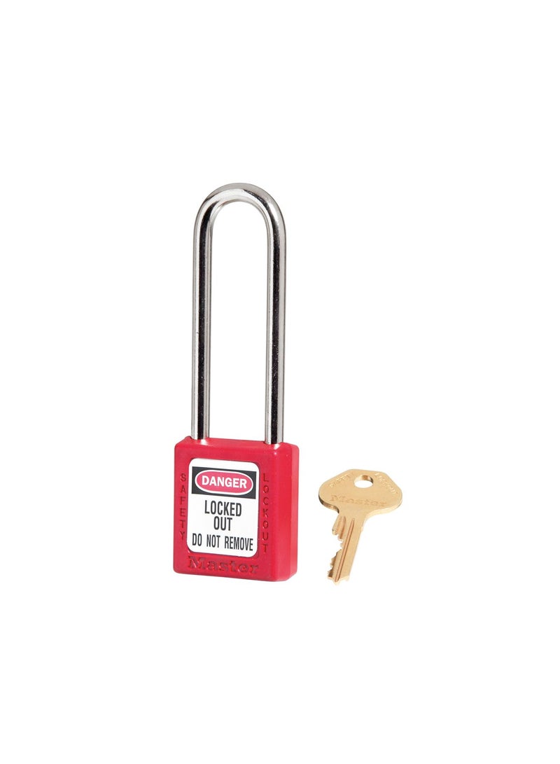 Master Lock Thermoplastic Safety Padlock Red