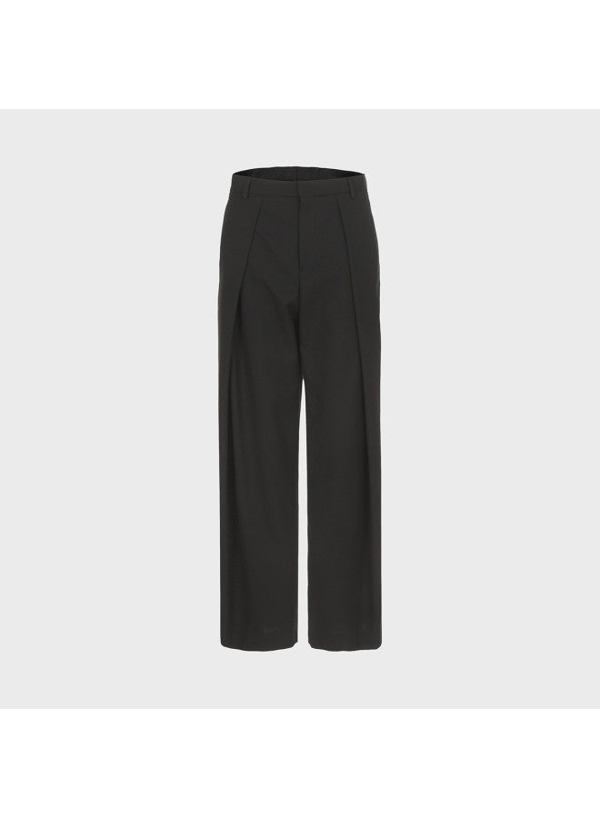 Zara men's Minimalist Solid Color Pleated Casual Versatile Soft Comfortable Pants - Image 2