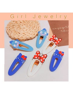Generic Sweet Fresh Acid Cloud One-line Wave Edge Duckbill Clips Cute Girl Edge Hair Clips Geometric Korean Style Plasticresin Headdress 9-25 Kantong color duck clip style mixed hair 