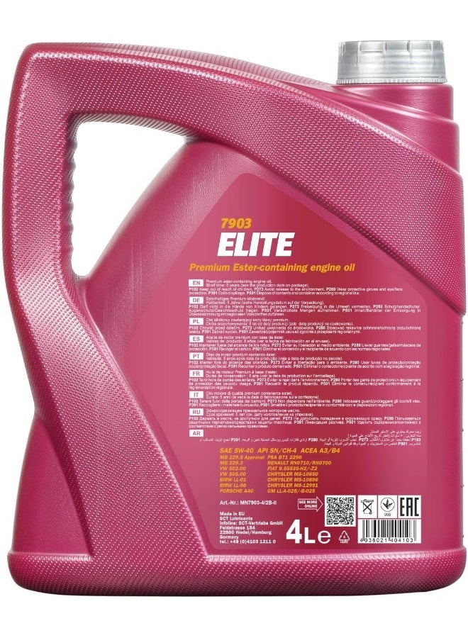 Elite 5W-40 Oil 4 Litre