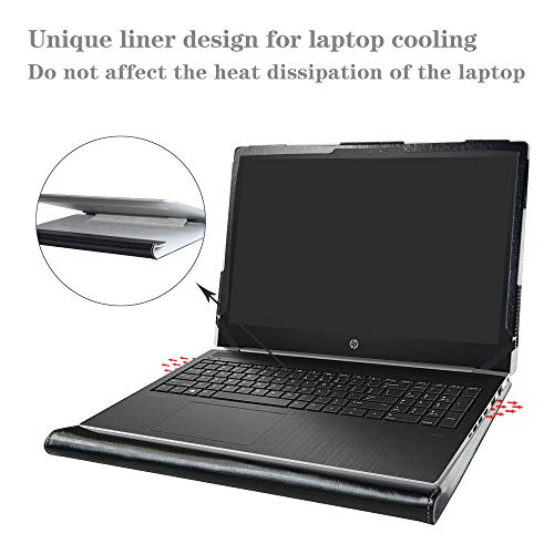 Alapmk Protective Case Cover for HP ProBook 450 G6/ ProBook 450 G7/ ProBook 455 G6/ ProBook 455R G6/ ProBook 455 G7 15.6" Laptop[Not fit ProBook 450 G5 G3 G4/455 G5 G3 G4],Black - Image 5