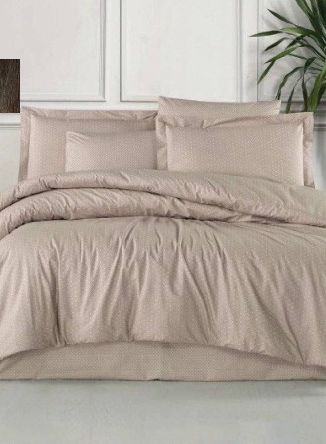 Inrest Home LUXURY COMFORTER SET KING 8 PC - MATERIAL 100% COTTON - SIZE 240*260 CM - Beige - Image 1