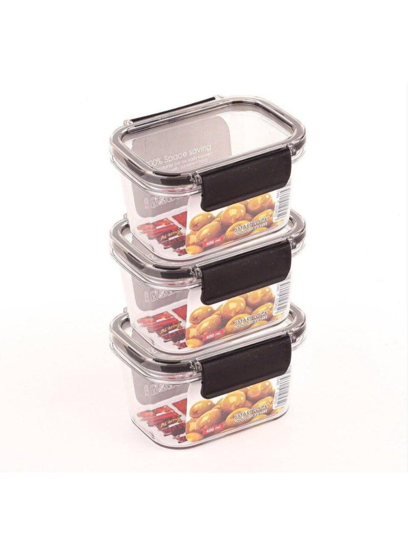 3-in-1 Acrylic Refrigerator Storage Set, 400ml - Image 2