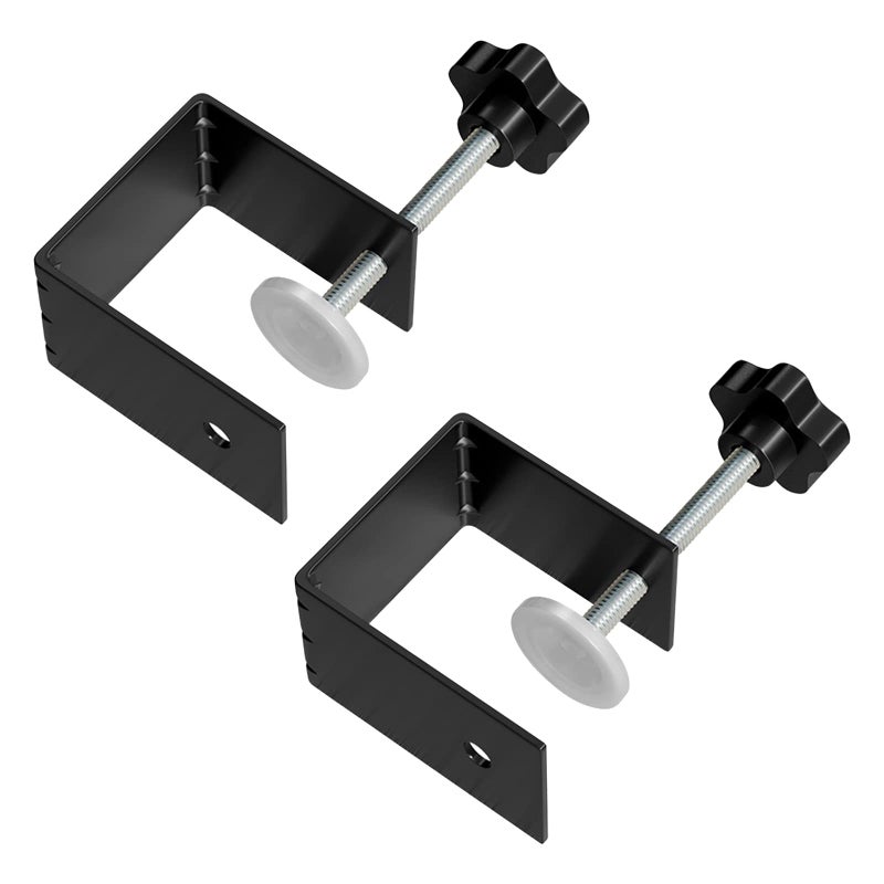 C Clamp Heavy Duty CClamp 304 Stainless Steel Adjustable Cabinet Installation Clamps Cabinetry Clamps Tools Drill Hole Guide Design for Easy and Fast Installing Frame of Cabinets Drawer 2 Pack